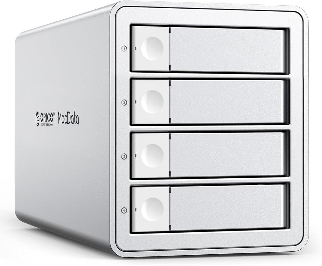ORICO HDDケース 4台 デイジーフェイス機能付き USB 3.2 Gen 2 10Gbps 2.5/3.5インチ HDD ケース 22TB*4 大容量 _画像1