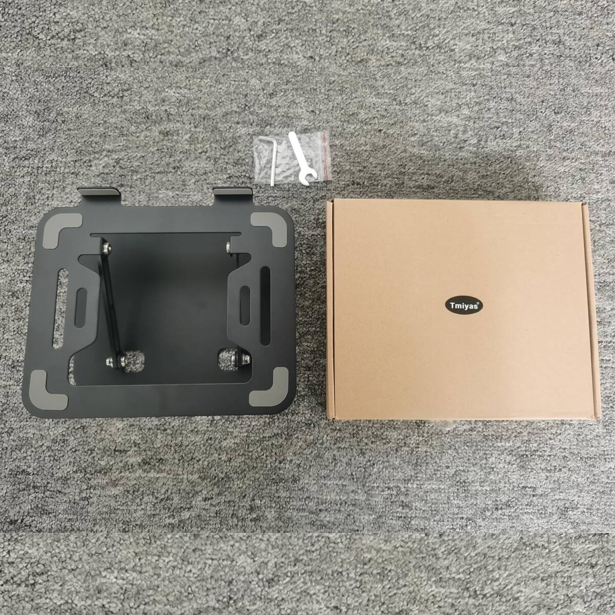 QA28ノートパソコンスタンド- ホルダー PC 折りたたみ式 人間工学 無段階高さ&角度調整可能 姿勢改善 腰痛＆猫背＆肩こり解消 滑り止め_画像8