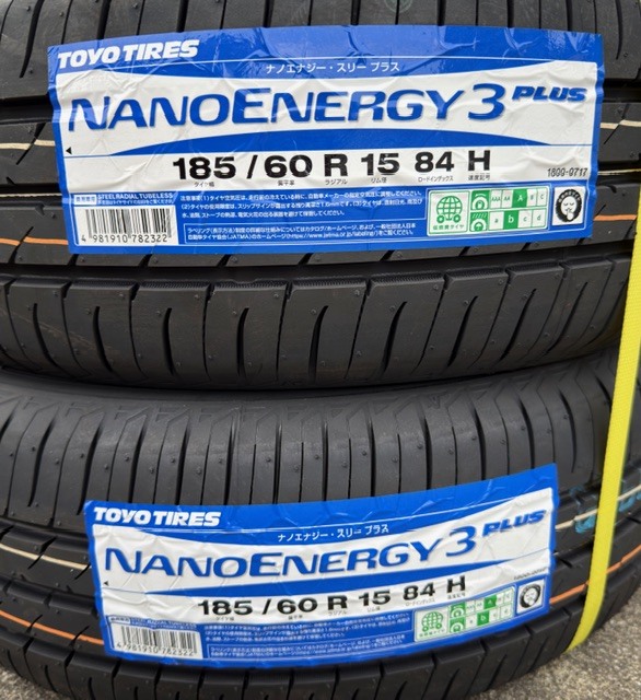 未使用保管品　TOYOタイヤ NANOENERGY 3 PLUS 185/60R15 84H ※2本セット！！_画像2