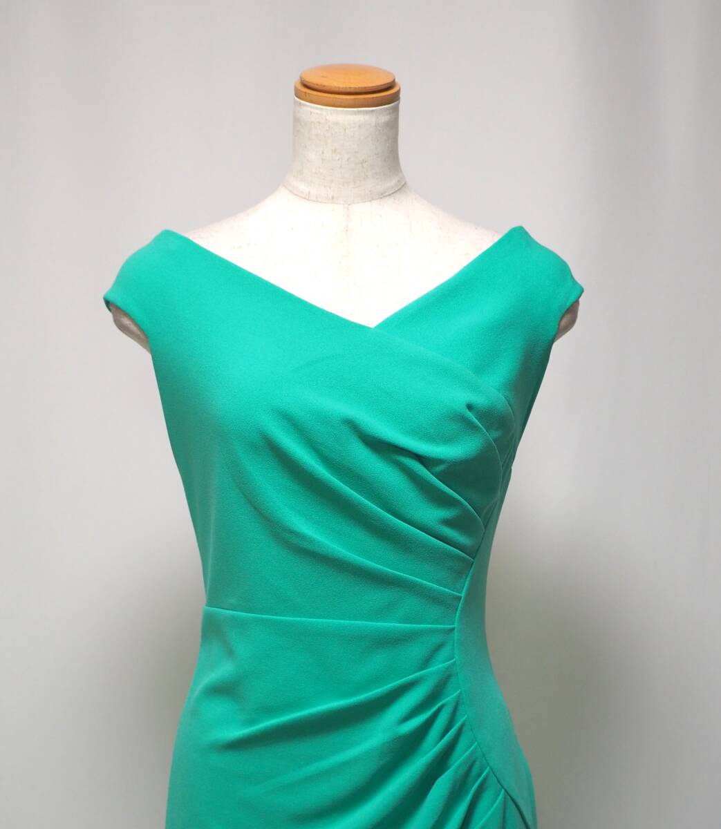 TADASHI SHOJI　タダシショージ　GREEN　ワンピース　「XS 」/ ７－９号程度_画像3