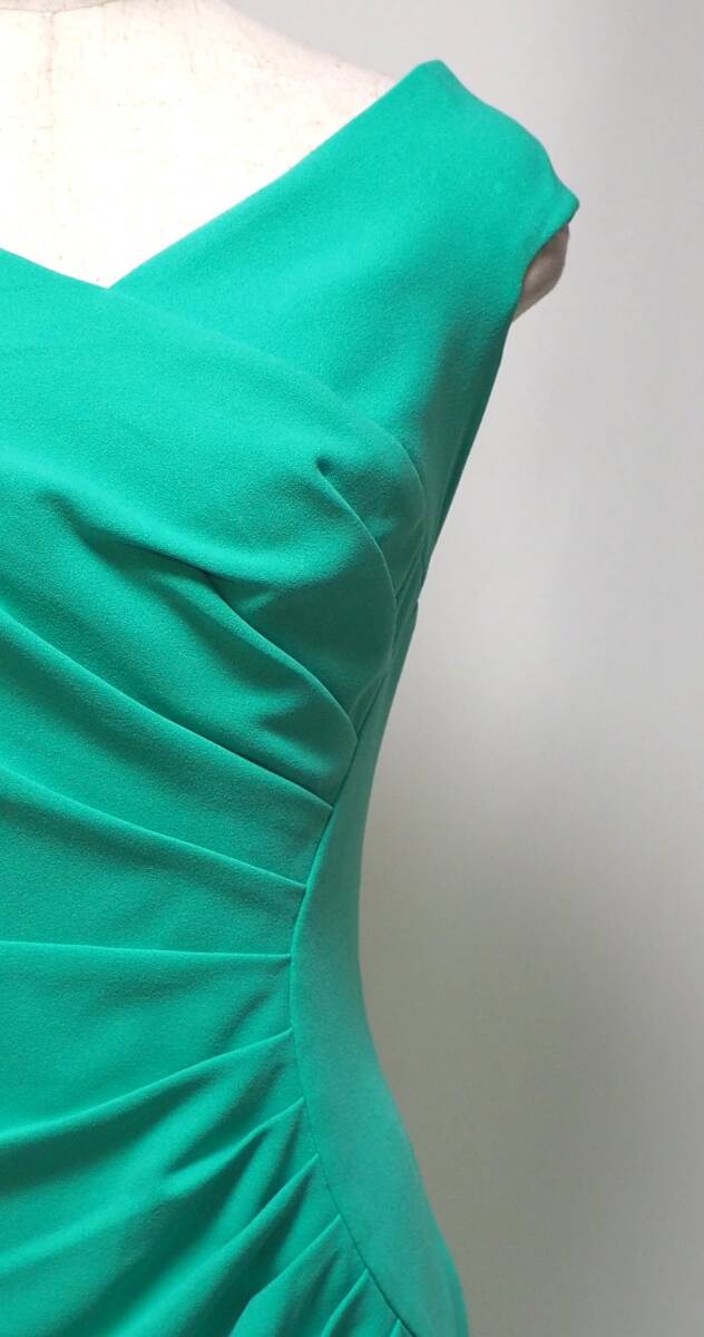 TADASHI SHOJI　タダシショージ　GREEN　ワンピース　「XS 」/ ７－９号程度_画像6