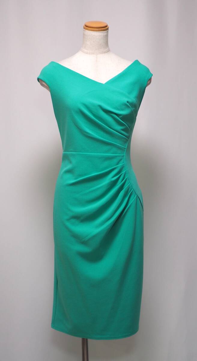 TADASHI SHOJI　タダシショージ　GREEN　ワンピース　「XS 」/ ７－９号程度_画像1