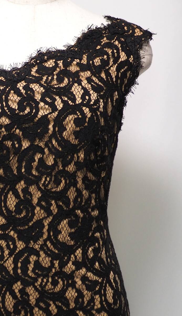 TADASHI SHOJI　タダシショージ　BLACK & BEIGE　ワンピース　「２ 」/ ７－９号程度_画像5