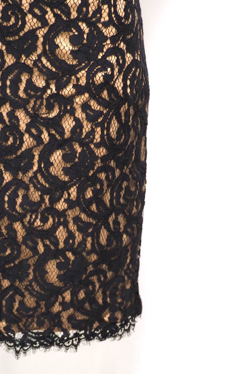 TADASHI SHOJI　タダシショージ　BLACK & BEIGE　ワンピース　「２ 」/ ７－９号程度_画像6