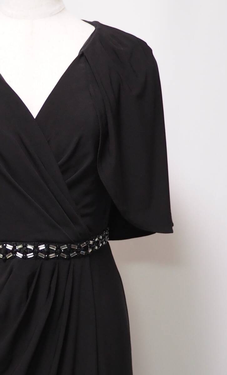 ADRIANNA PAPELL アドリアナパペル　BLACK　ロングフォーマルドレス　「２ 」/ ９号程度_画像6