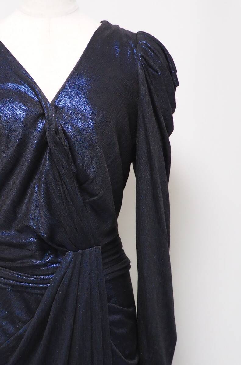 TADASHI SHOJI　タダシショージ　NAVY　ワンピース　「L 」/ １３号程度_画像6