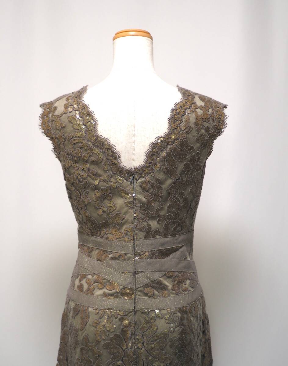 TADASHI SHOJI　タダシショージ　BEIGE/GRAY　ワンピース　「６ 」/ １１号程度_画像4