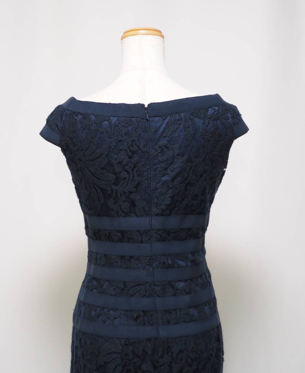 TADASHI SHOJI タダシショージ NAVY ロングフォーマルドレス 「10 」/ 13号程度_画像4