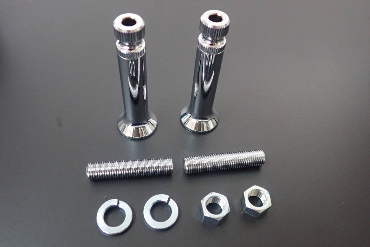 ZⅡタイプ 超小径ウインカーステー（長さ／ミドル）メッキ【特注】 検）Z1 Z2 当時 カスタム 75cm 小さい テーパー ステー_画像1