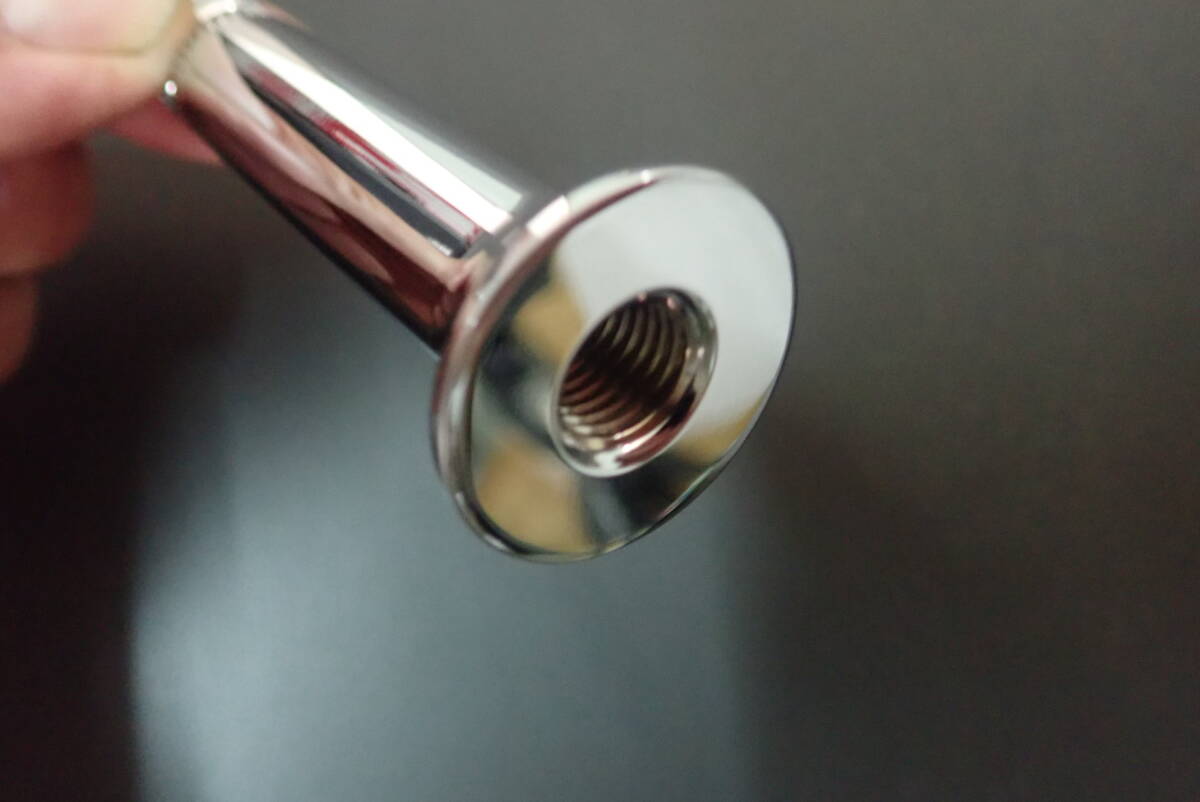 ZⅡタイプ 超小径ウインカーステー（長さ／ミドル）メッキ【特注】 検）Z1 Z2 当時 カスタム 75cm 小さい テーパー ステー_画像4