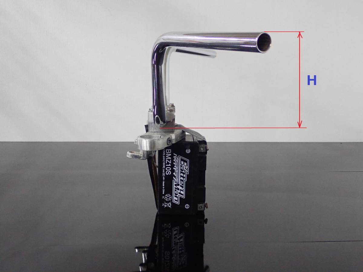 【新品】オリジナルハンドル　アップハンドル YB ＹＢ ちょっとシボリ ちょっとタレハン オリジナル製作 在庫限り GS レア 当時 珍品 _画像4