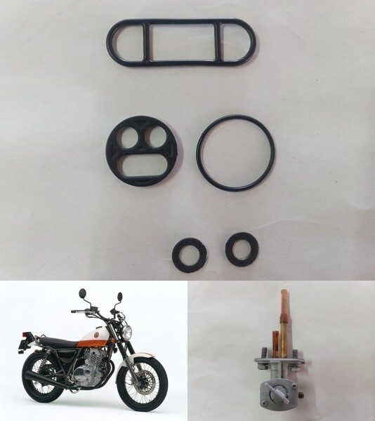 【送料無料】グラストラッカー ガソリンコック オーバーホール パッキンセット 新品 安心の純正品 検)グラス ビッグ ST ガスケット SET_画像1