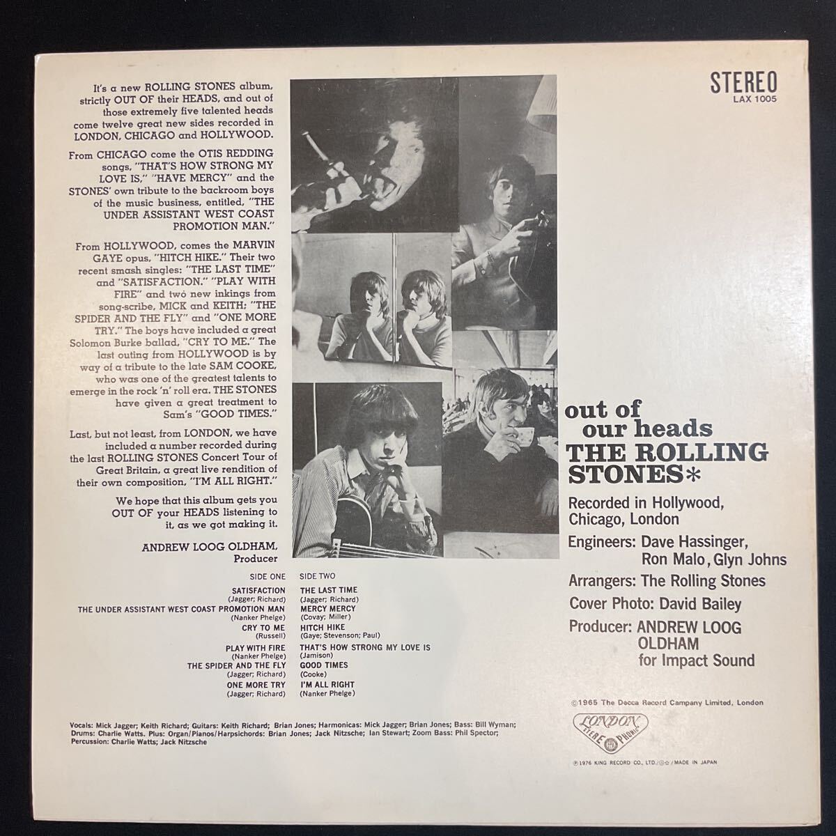 (a) The Rolling Stones Out Of Our Heads ローリング ストーンズ_画像2