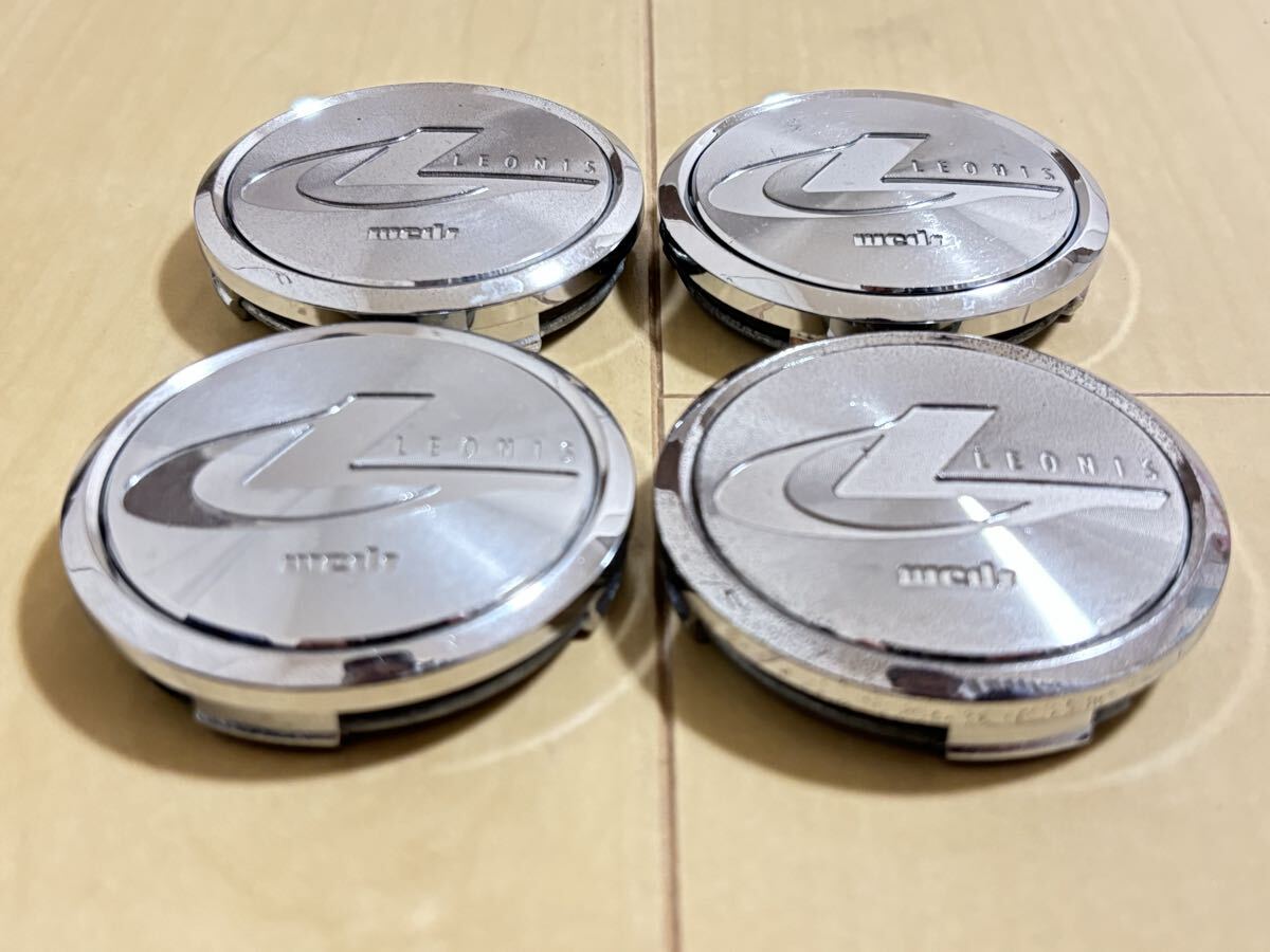 weds ウェッズ LEONIS レオニス センターキャップ 中古 4個 ポリッシュ C085_画像2