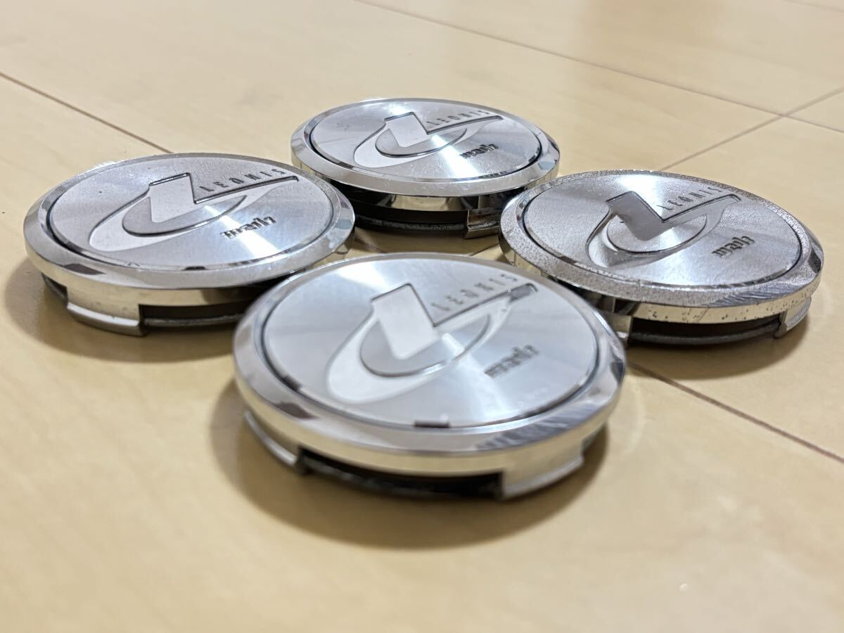 weds ウェッズ LEONIS レオニス センターキャップ 中古 4個 ポリッシュ C085_画像3