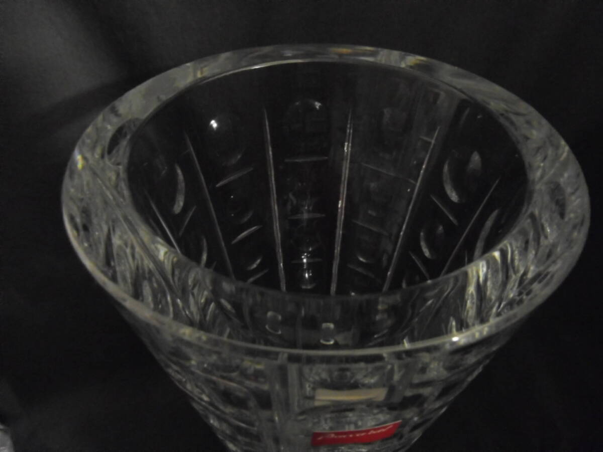 新品 バカラ Baccarat 大型商品 フラワーベース　エキノックス　クリスタル　ロング 花瓶　重量あり レア商品　(14_画像3