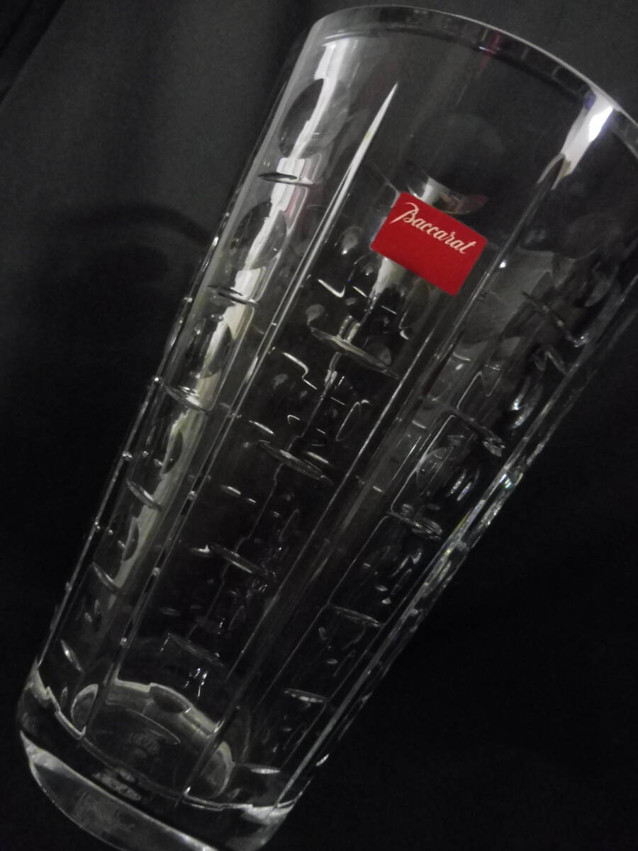 新品 バカラ Baccarat 大型商品 フラワーベース　エキノックス　クリスタル　ロング 花瓶　重量あり レア商品　(14_画像1