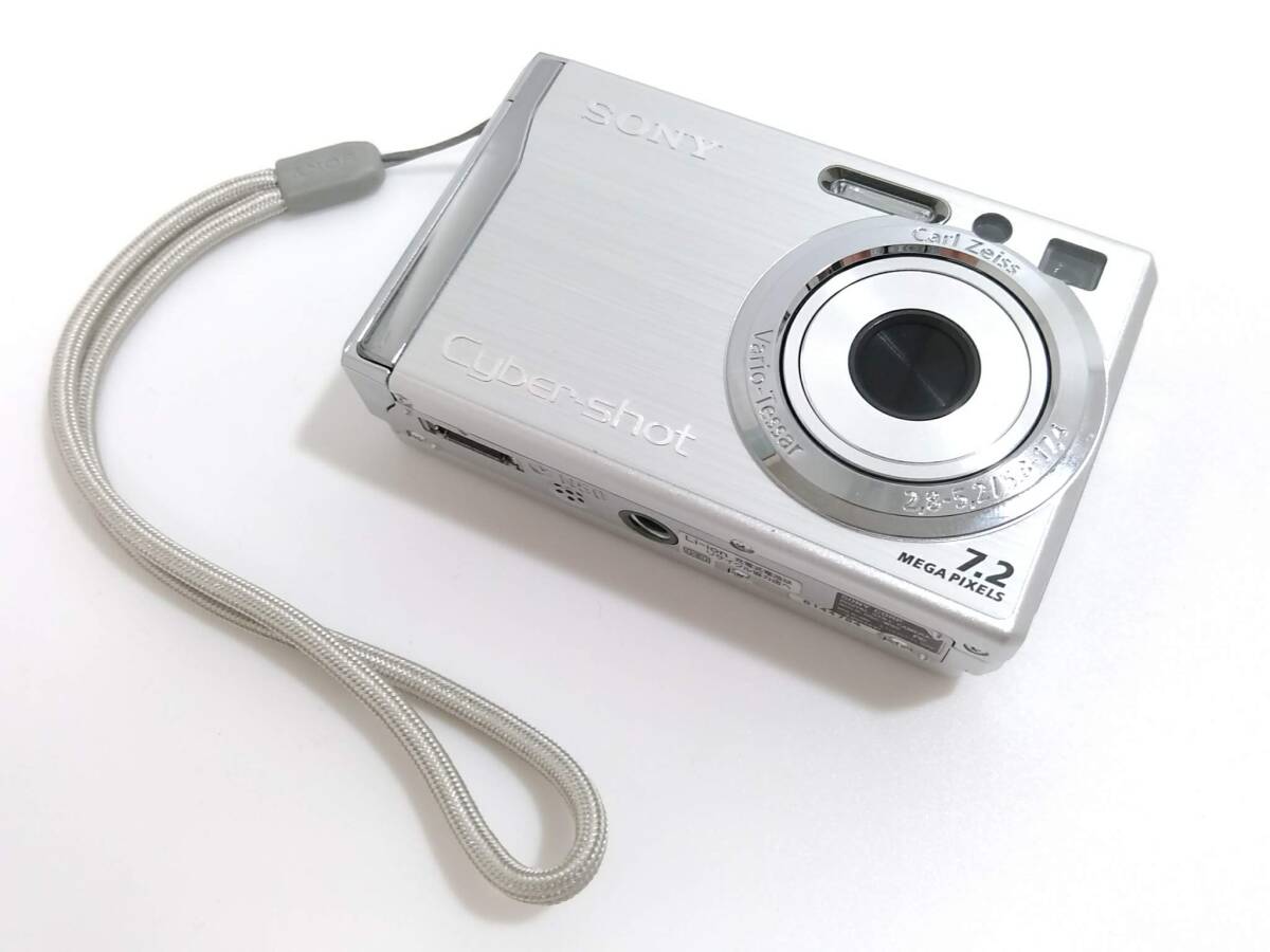 SONY ソニー Cyber-shot サイバーショット コンパクトデジタルカメラ DSC-W80/シルバー/デジカメ/約5.5×9×2.2cm/720万画素/02SH111001_画像1