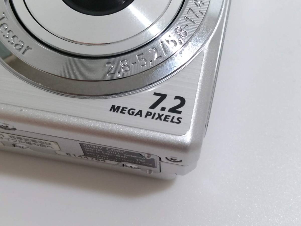 SONY ソニー Cyber-shot サイバーショット コンパクトデジタルカメラ DSC-W80/シルバー/デジカメ/約5.5×9×2.2cm/720万画素/02SH111001_画像5