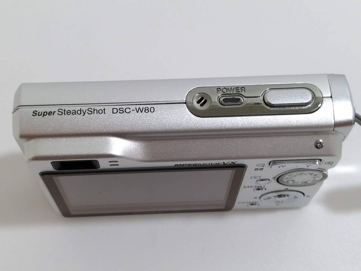 SONY ソニー Cyber-shot サイバーショット コンパクトデジタルカメラ DSC-W80/シルバー/デジカメ/約5.5×9×2.2cm/720万画素/02SH111001_画像6