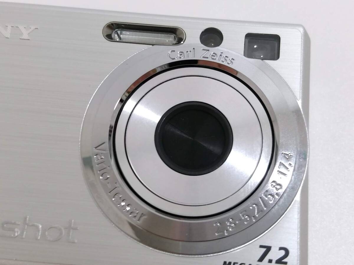 SONY ソニー Cyber-shot サイバーショット コンパクトデジタルカメラ DSC-W80/シルバー/デジカメ/約5.5×9×2.2cm/720万画素/02SH111001_画像4