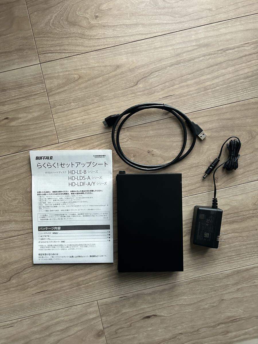 BUFFALO バッファロー HD-LE2U3-BB 製USB外付けハードディスク ブラック2.0TB_画像5