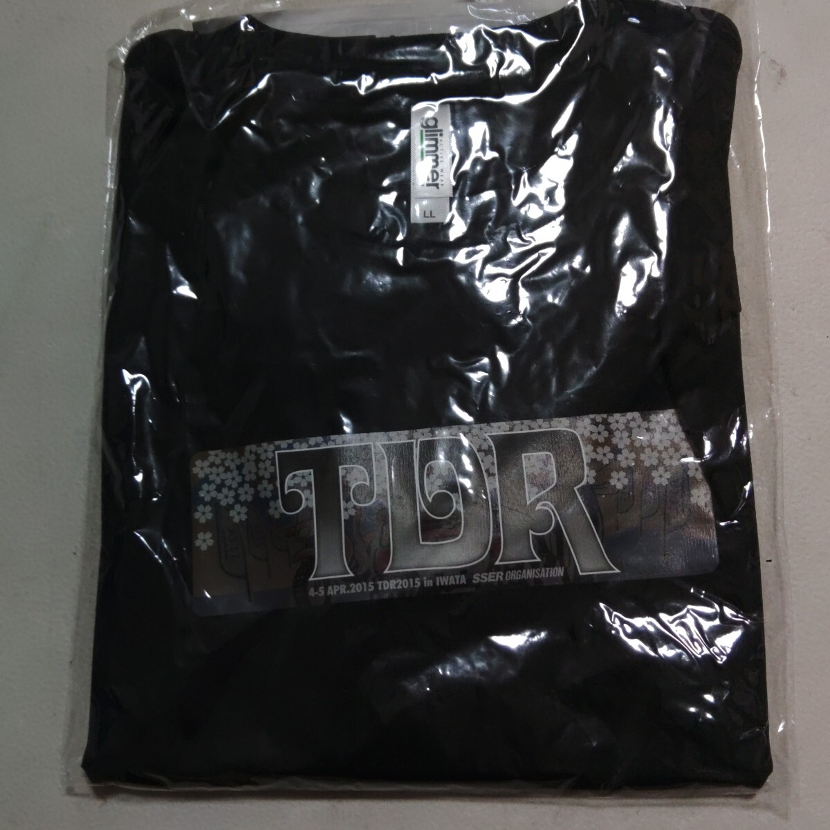 SSER主催　2015年開催TDRラリー参加者記念 Tシャツ　サイズLL　新品未使用未開封品 黒　ラリー　コマ図ツーリング　SSERpress付き_画像1