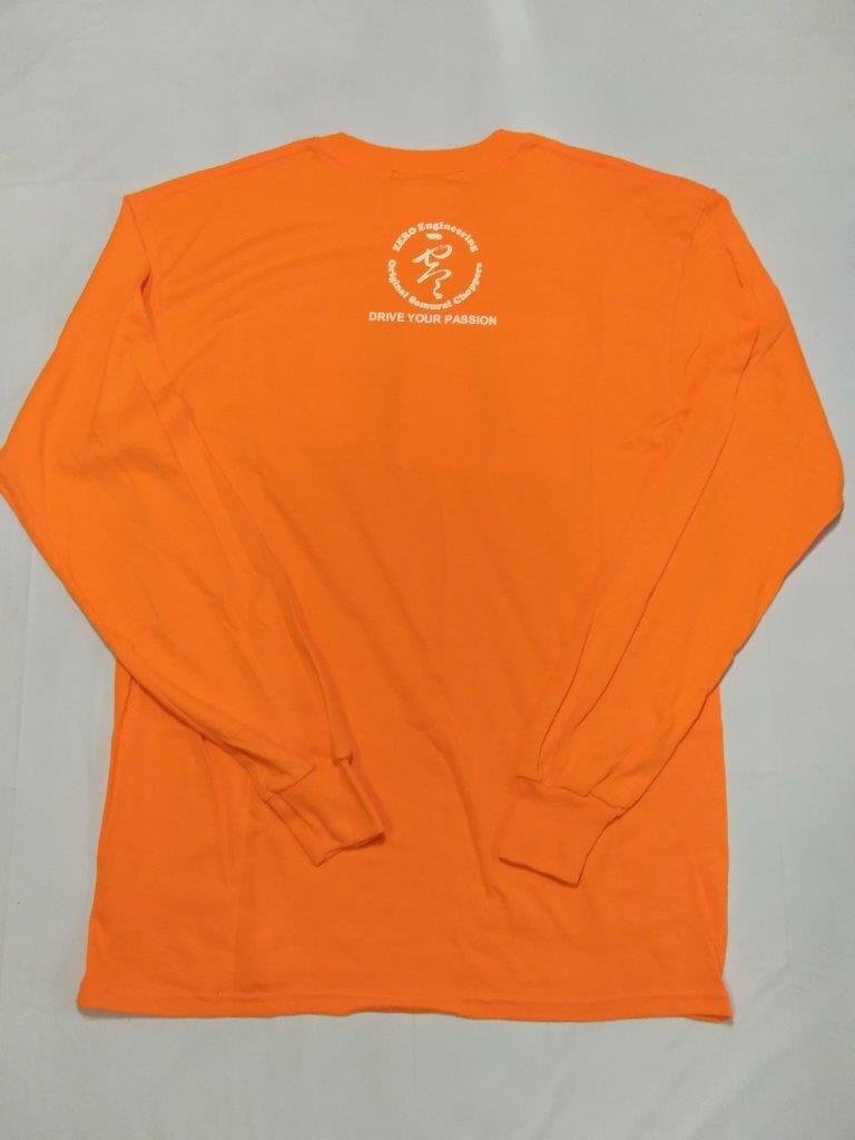 【長期在庫特価！】ゼロエンジニアリング ロングスリーブ ZE ロゴ 長袖Tシャツ オレンジ/Mサイズ PLOT正規品 新品_画像2