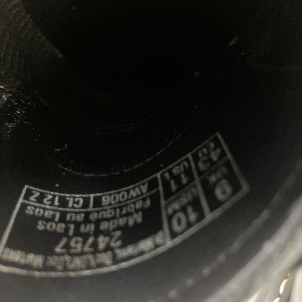 Dr Martens 1461 WS ドクターマーチン ブラック 3ホールシューズ 革靴 本革 UK9 SMOOTH 黒 ブラック レザー 3ホール_画像6