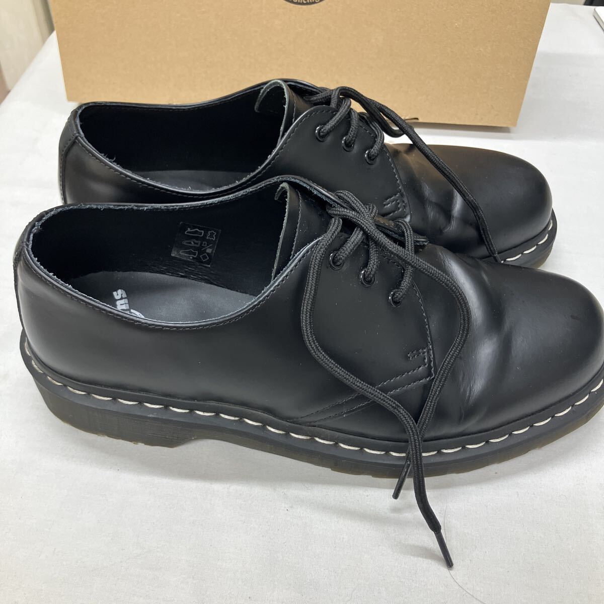 Dr Martens 1461 WS ドクターマーチン ブラック 3ホールシューズ 革靴 本革 UK9 SMOOTH 黒 ブラック レザー 3ホール_画像9