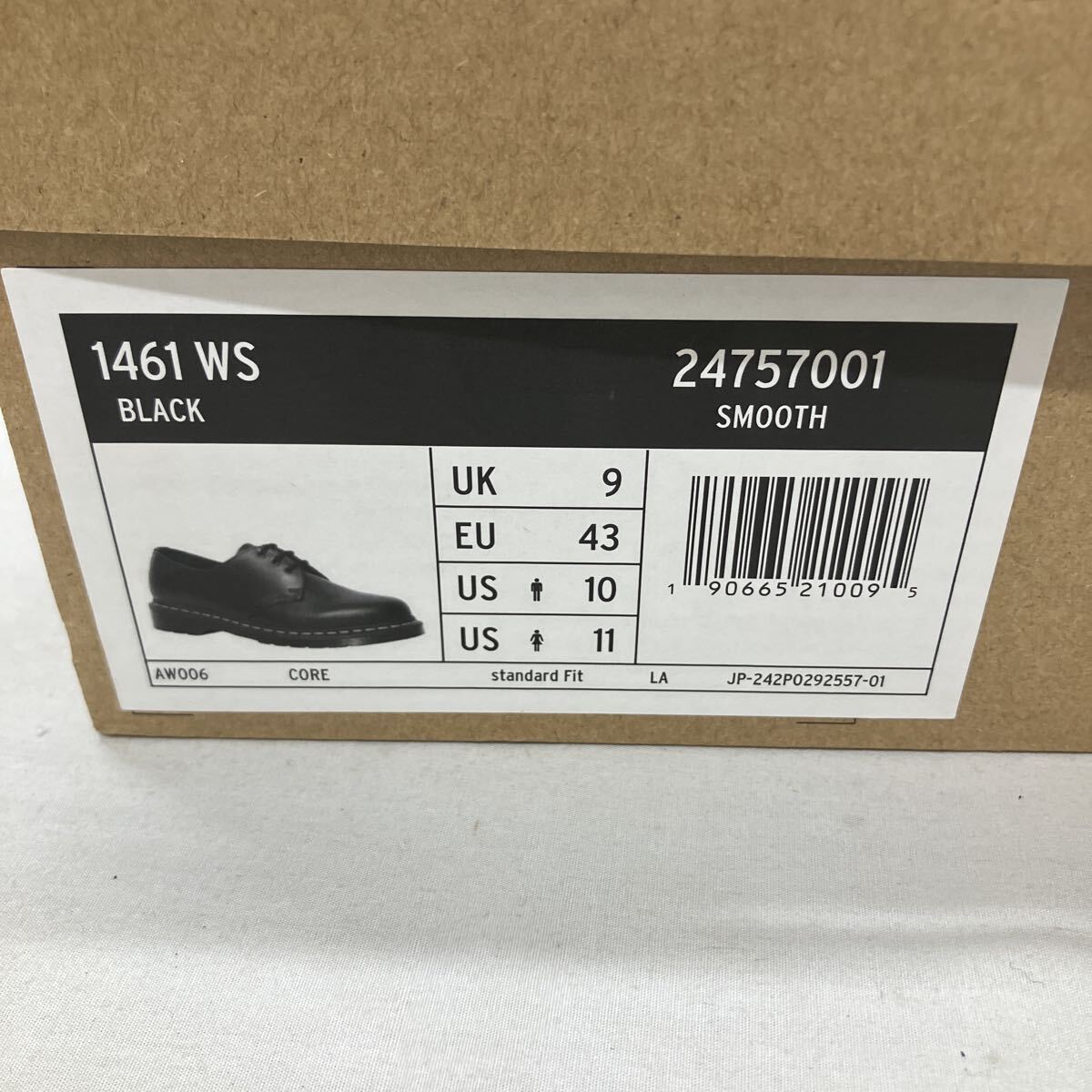 Dr Martens 1461 WS ドクターマーチン ブラック 3ホールシューズ 革靴 本革 UK9 SMOOTH 黒 ブラック レザー 3ホール_画像10