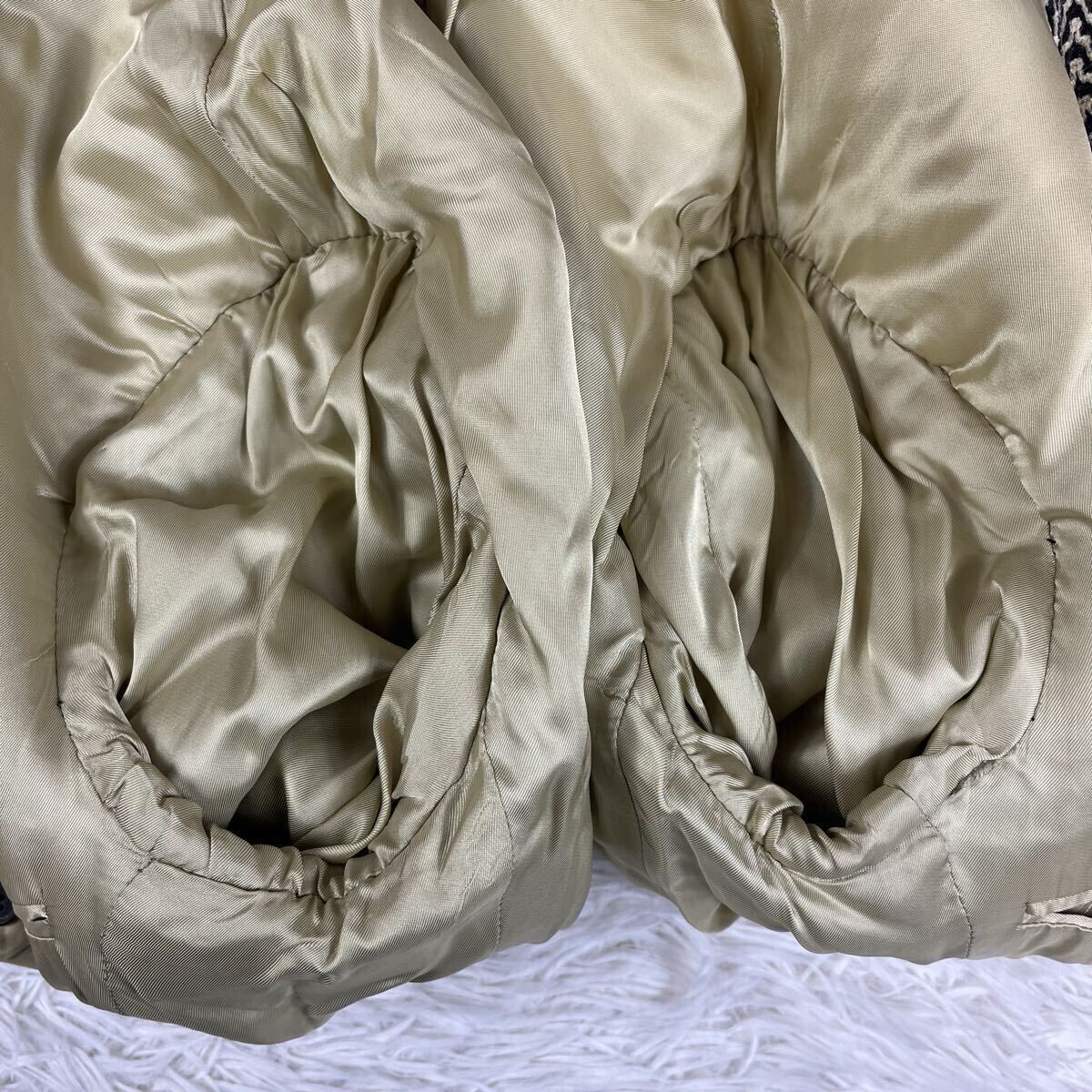 美品/希少ヘリンボーン柄◎裏地派手◎【エンポリオアルマーニ EMPORIO ARMANI】テーラードジャケット 2B 総柄 46サイズ イタリア製 ウール_画像7