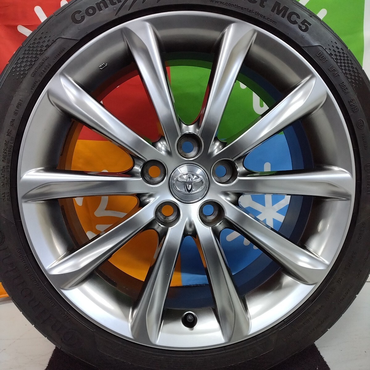 ★トヨタ 130系 マークX 350S・プレミアム 中期 純正 ハイグロス★クラウン アルファード エスティマ プリウスα 新品サマータイヤ_画像1