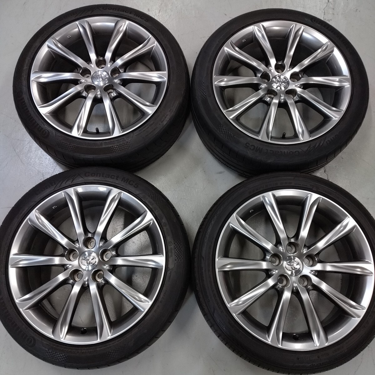 ★トヨタ 130系 マークX 350S・プレミアム 中期 純正 ハイグロス★クラウン アルファード エスティマ プリウスα 新品サマータイヤ_画像2