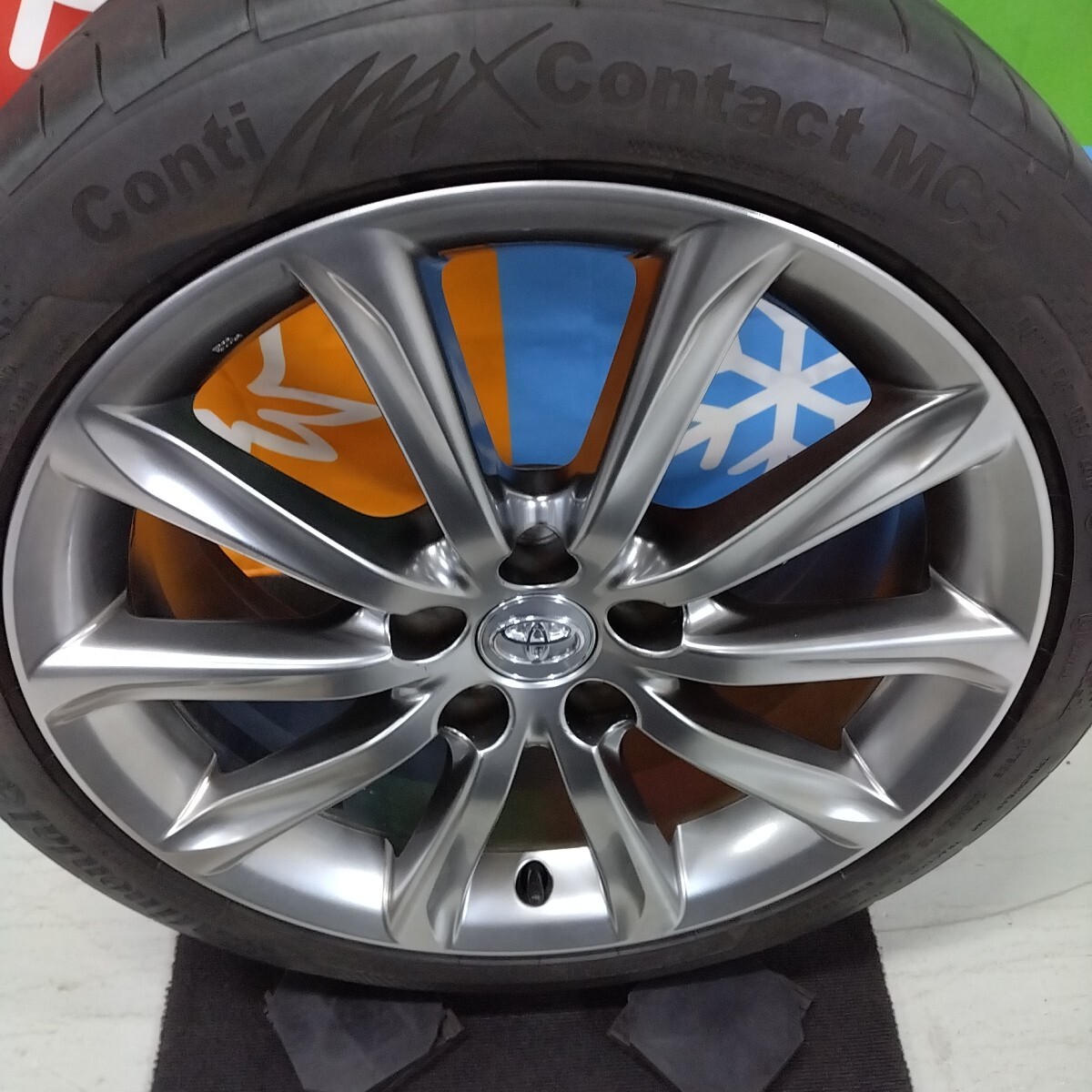 ★トヨタ 130系 マークX 350S・プレミアム 中期 純正 ハイグロス★クラウン アルファード エスティマ プリウスα 新品サマータイヤ_画像4