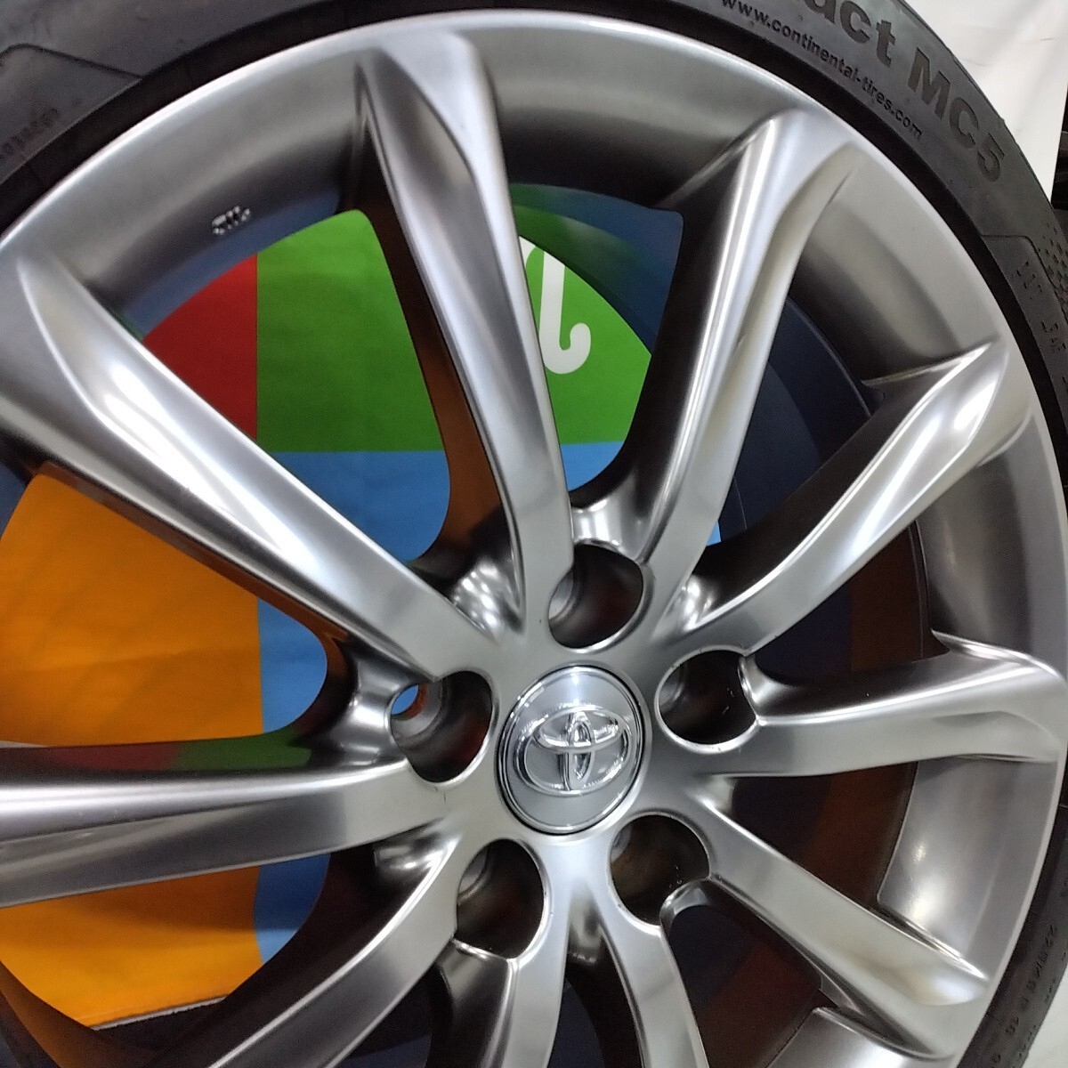 ★トヨタ 130系 マークX 350S・プレミアム 中期 純正 ハイグロス★クラウン アルファード エスティマ プリウスα 新品サマータイヤ_画像5