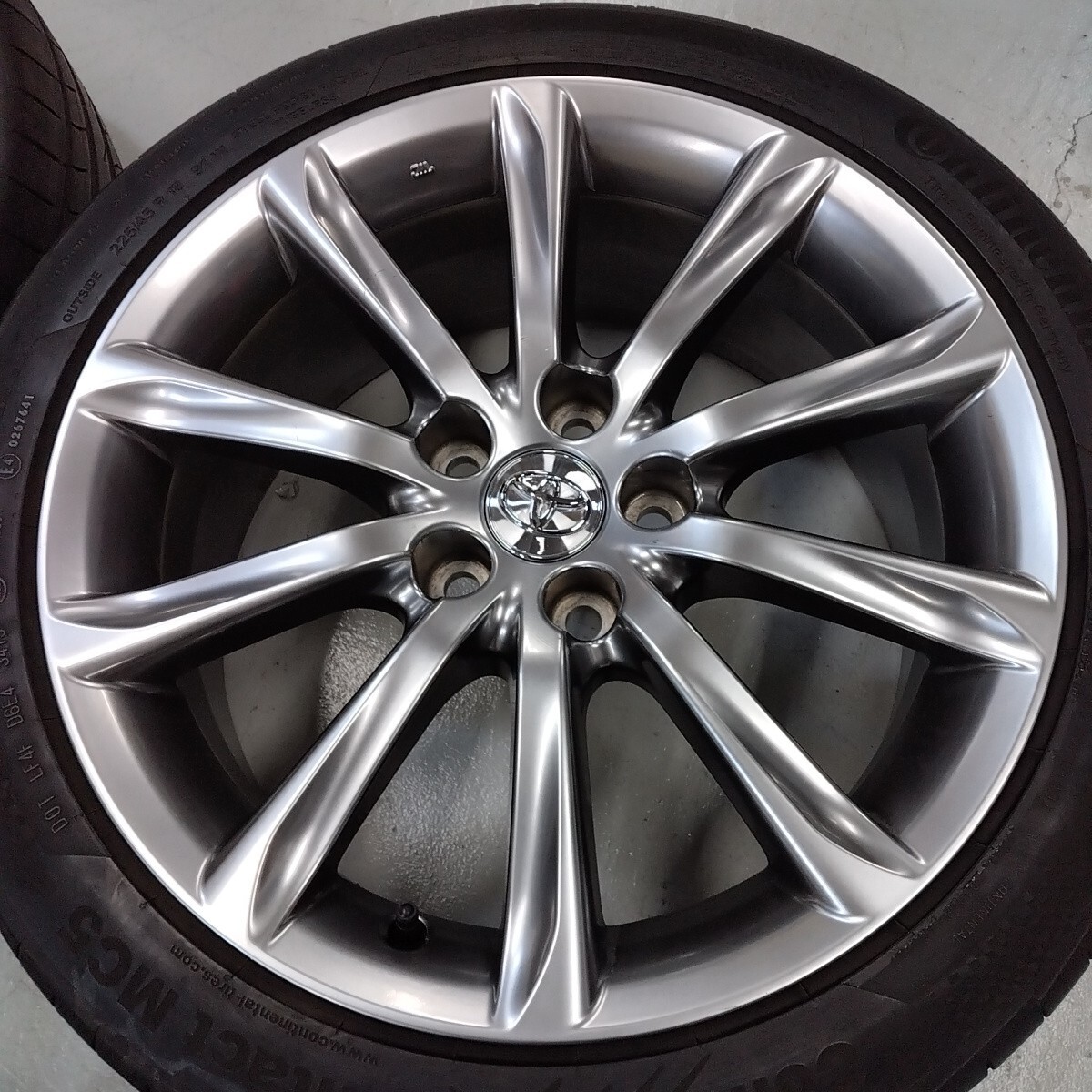 ★トヨタ 130系 マークX 350S・プレミアム 中期 純正 ハイグロス★クラウン アルファード エスティマ プリウスα 新品サマータイヤ_画像6