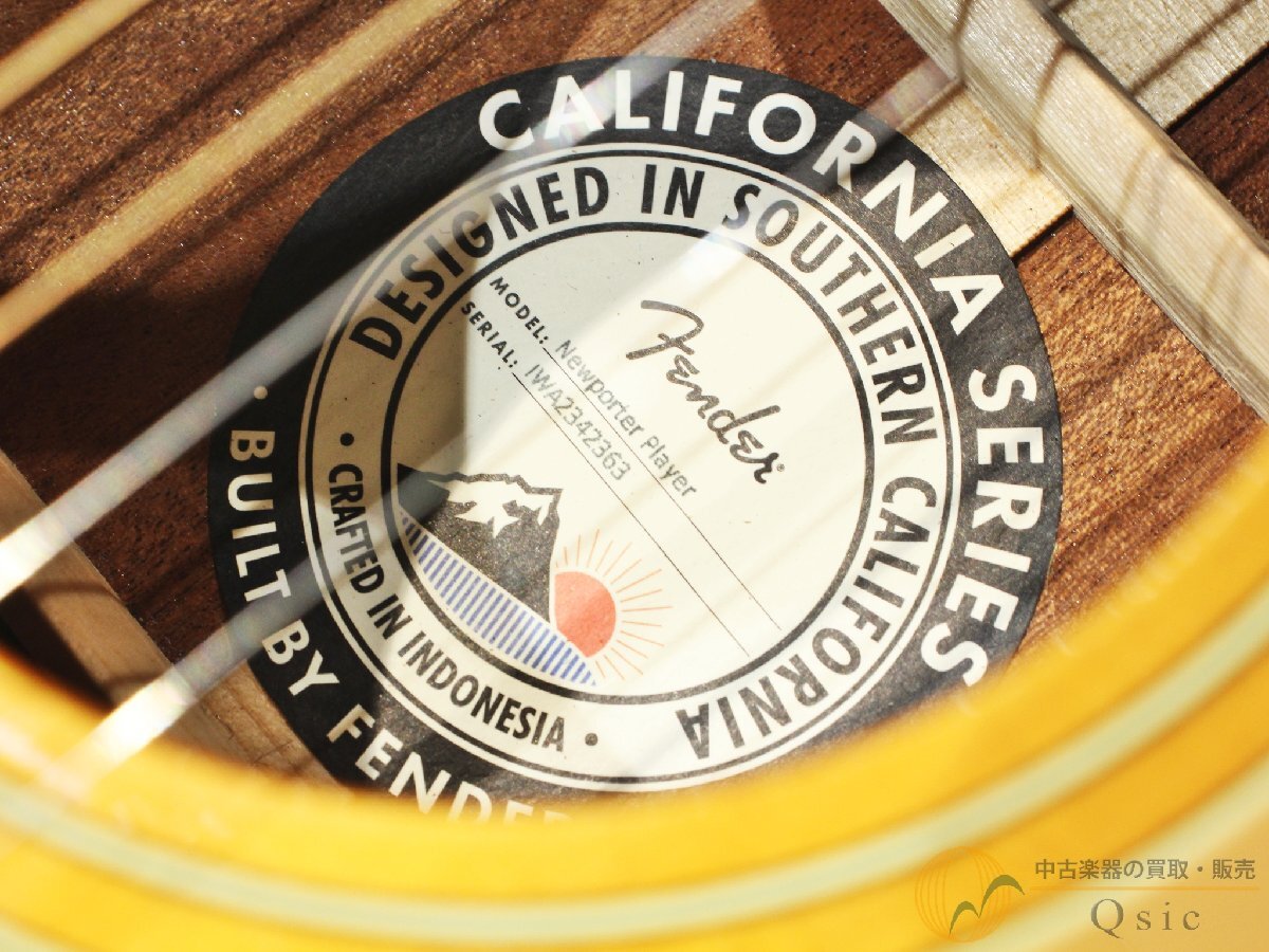 [ хорошая вещь ] Fender Newporter Player Fender введение электроакустическая гитара! [WLH49][ дефект волна магазин наличие ]