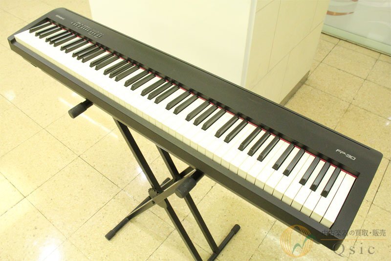 [良品] Roland FP-30 スリムなデザインに本格的なピアノ性能/軽量で持ち運びも便利 2019年製 [WL087]【神戸店在庫】_画像1