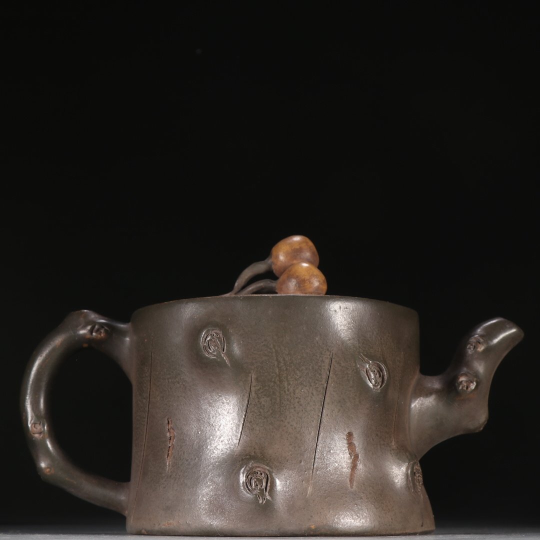 【安】明時代 陳辰製 倣生茶壺 宜興紫砂 常滑 朱泥急須 煎茶道具 茶壷 古美味 古董品 時代物 272_画像5