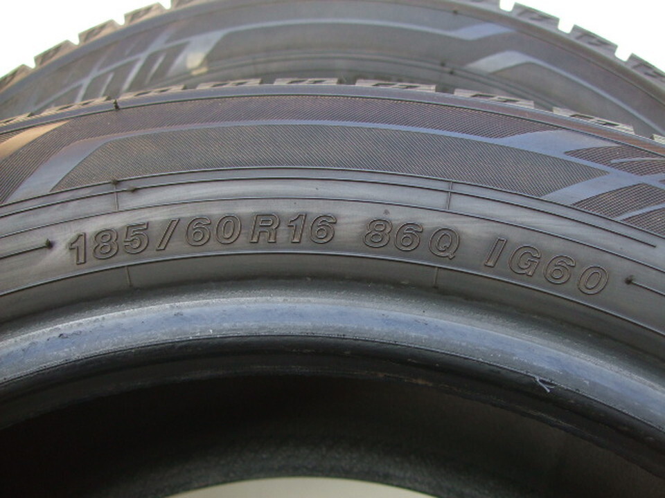 ヨコハマ ice GUARD iG60 185/60R16 86Q 2022年製 4本セット 会社宛 福山通運営業所止 送料無料 C13_画像8