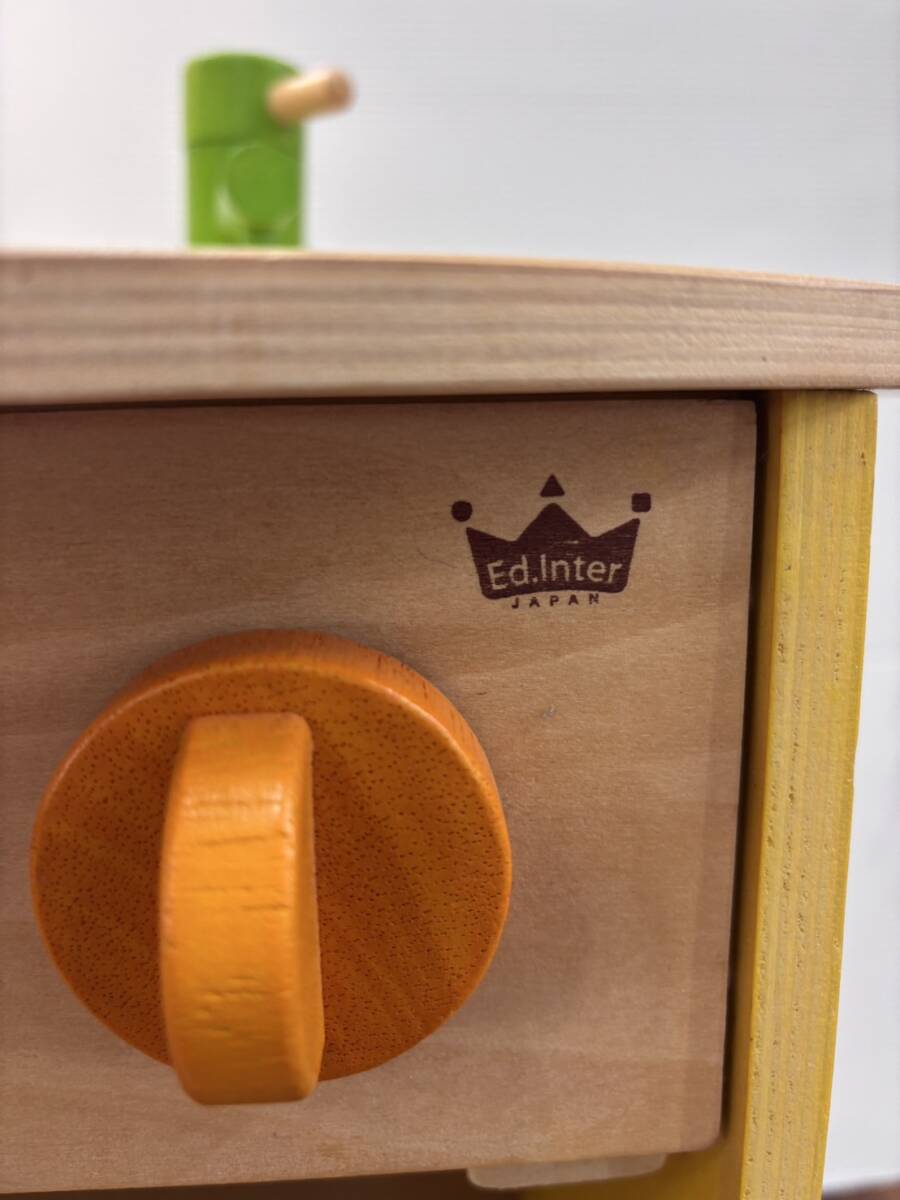 直接引取h4475 Ed.inter japan エドインター 森のアイランドキッチン カウンターキッチン 木製 おままごと_画像4