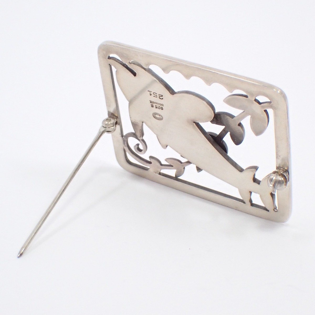 GEORG JENSEN ジョージジェンセン 251 イルカ ブローチ シルバー925【いおき質店】_画像5