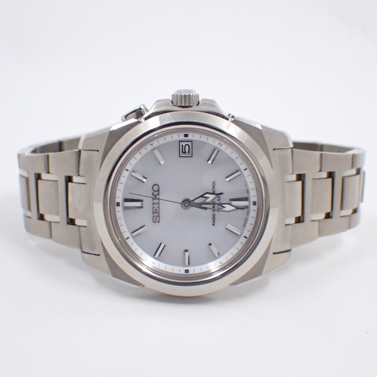 SEIKO セイコー ブライツ ソーラー電波 メンズ 腕時計 チタン シルバー文字盤 SAGZ023 / 7B22-0AV0【いおき質店】_画像2