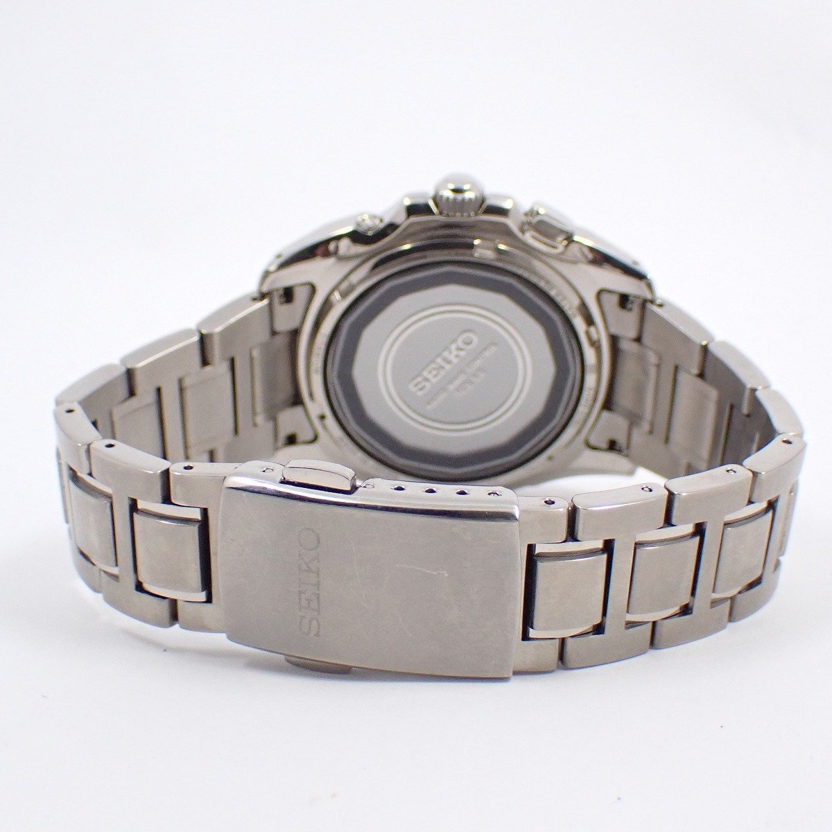SEIKO セイコー ブライツ ソーラー電波 メンズ 腕時計 チタン シルバー文字盤 SAGZ023 / 7B22-0AV0【いおき質店】_画像3