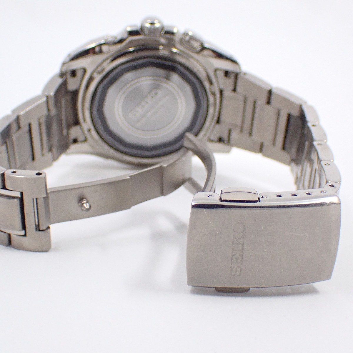 SEIKO セイコー ブライツ ソーラー電波 メンズ 腕時計 チタン シルバー文字盤 SAGZ023 / 7B22-0AV0【いおき質店】_画像6
