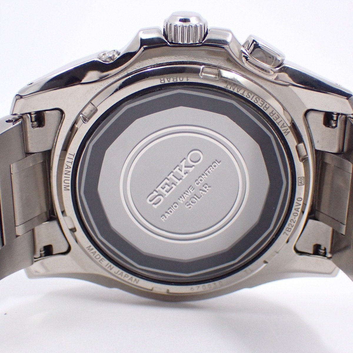 SEIKO セイコー ブライツ ソーラー電波 メンズ 腕時計 チタン シルバー文字盤 SAGZ023 / 7B22-0AV0【いおき質店】_画像9