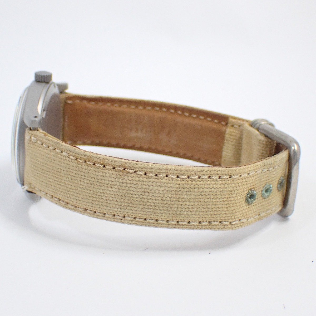 ハミルトン カーキ 手巻き メンズ 腕時計 黒文字盤 純正ベルト 9415A【いおき質店】_画像5