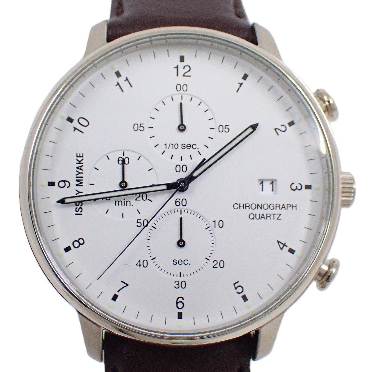 【未使用品】ISSEY MIYAKE イッセイミヤケ C シィ 岩崎一郎デザイン クロノグラフ クォーツ メンズ 腕時計 NYAD009 / VJ57-0620【いおき質_画像1