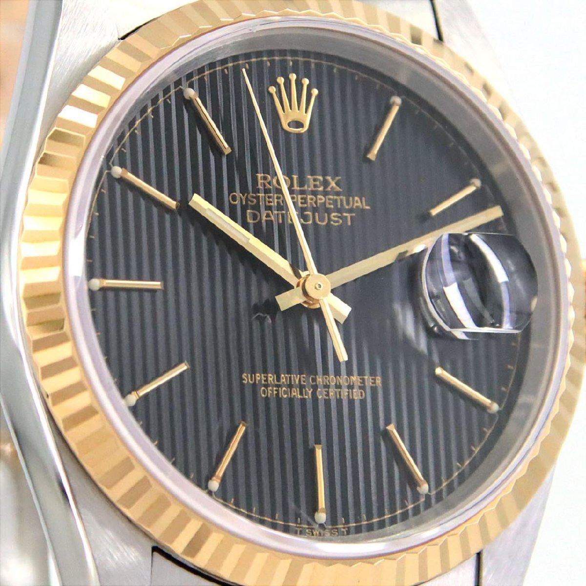 ロレックス デイトジャスト 16233 SSxYG 自動巻 T番_画像6